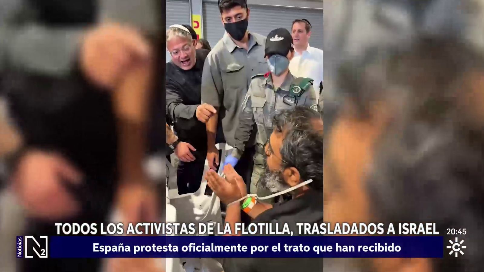 Indignación contra el trato vejatorio de un ministro de Israel a los miembros de la Flotilla