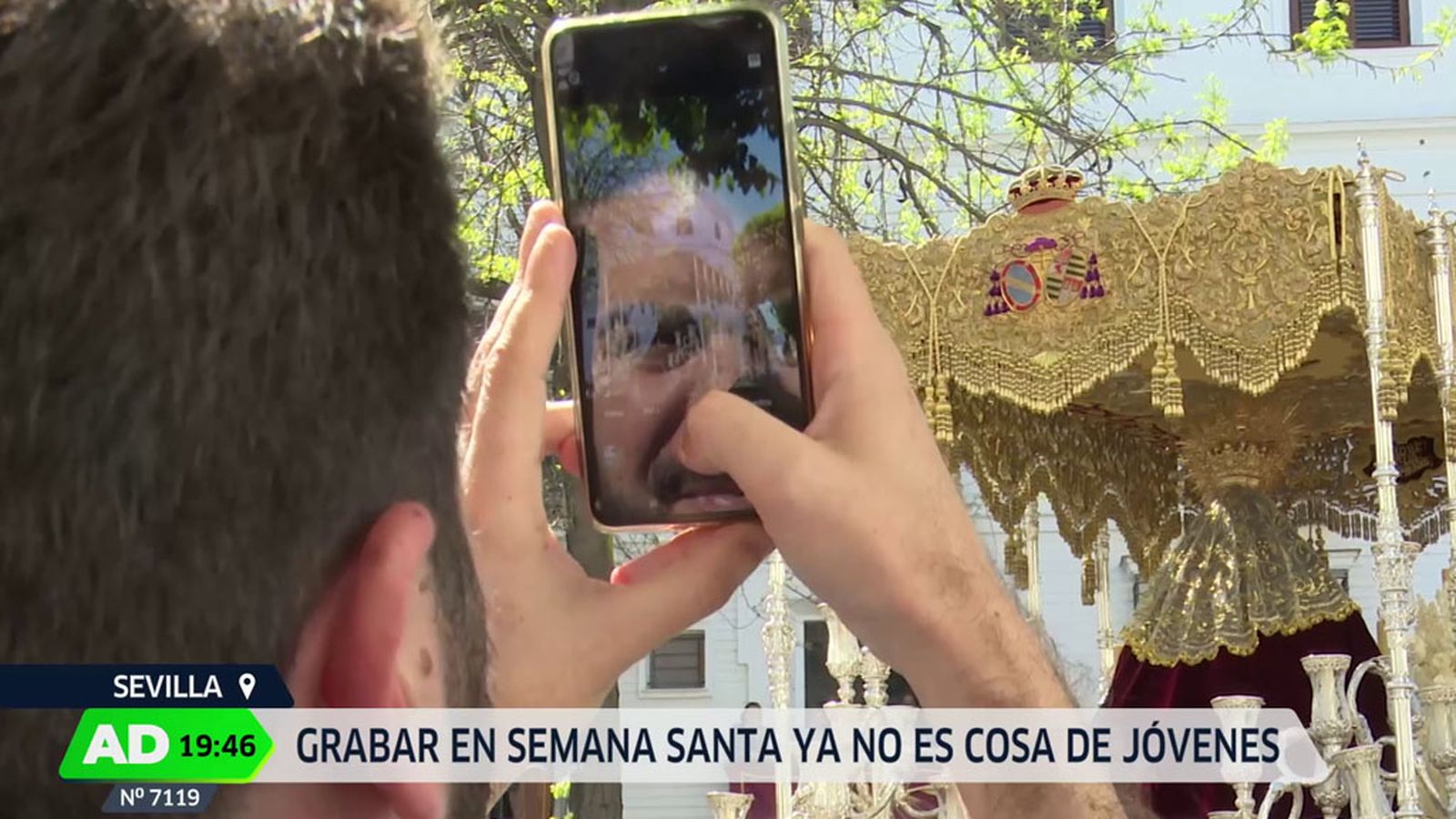 El móvil inunda la semana santa
