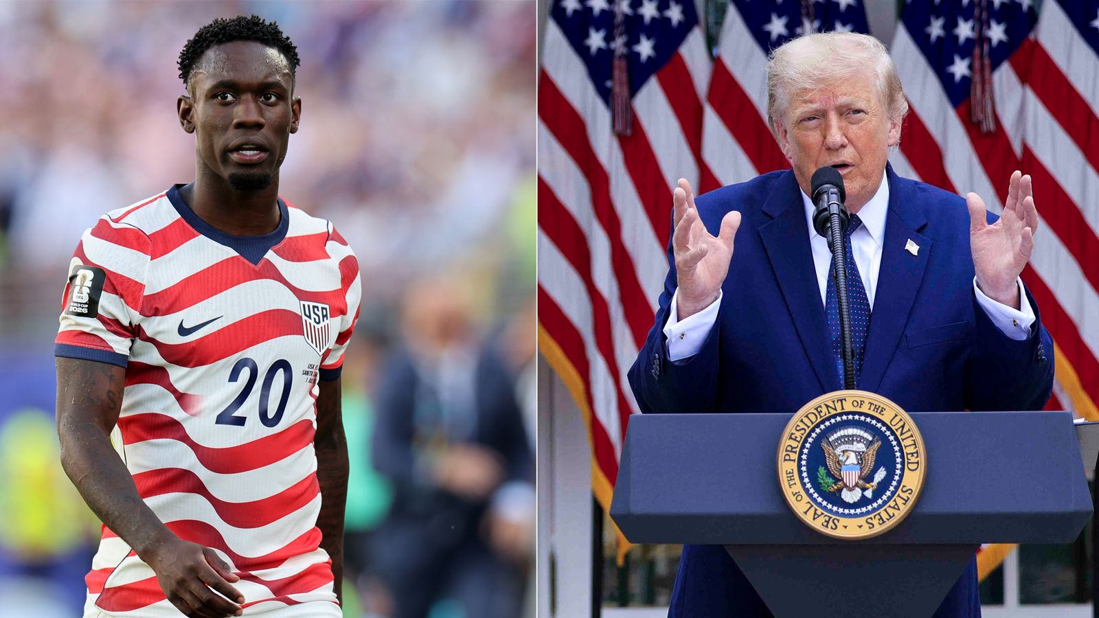 Balogun y Trump.