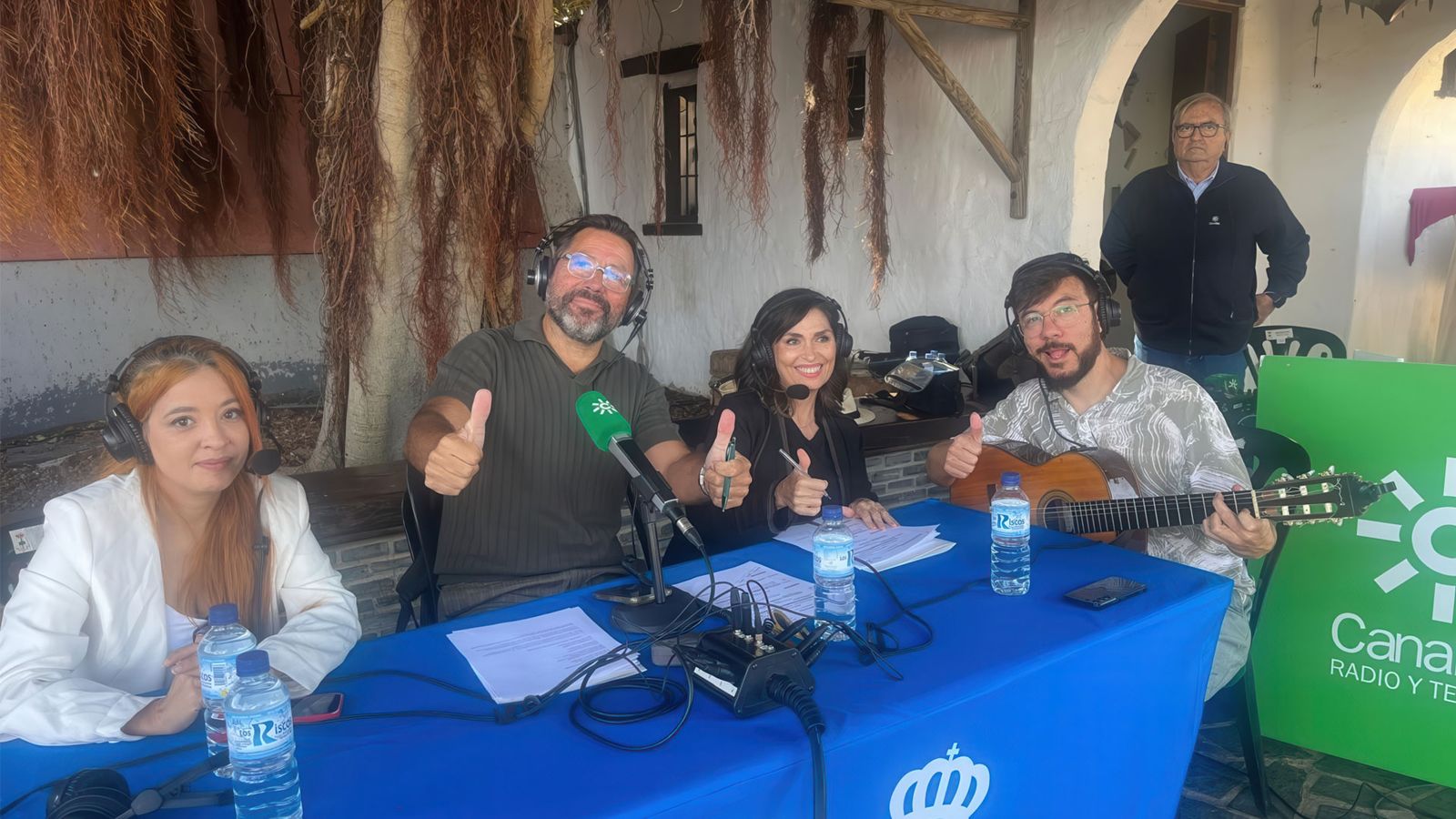 Migue de Antílopez en el Muelle de las Carabelas