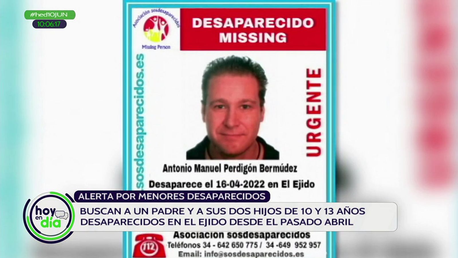 tapa padre desaparecido junto a sus hijos