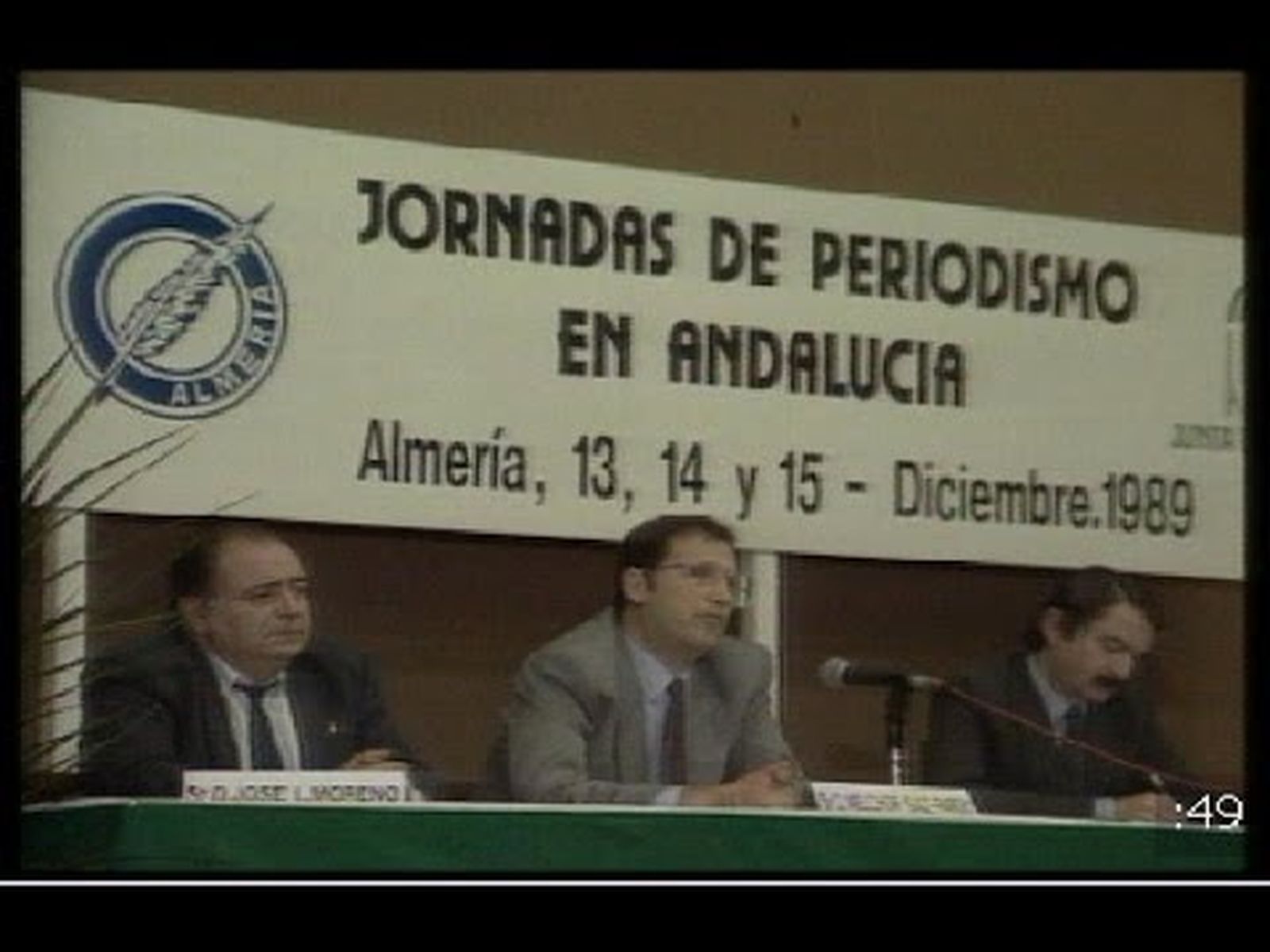 Primeras Jornadas de Periodismo de Andalucía en Almería (1989)