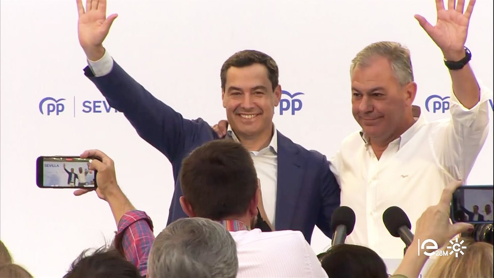 Acto del PP en el bloque electoral del viernes