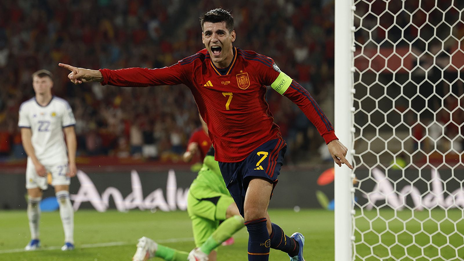 Gol de Morata en Sevilla