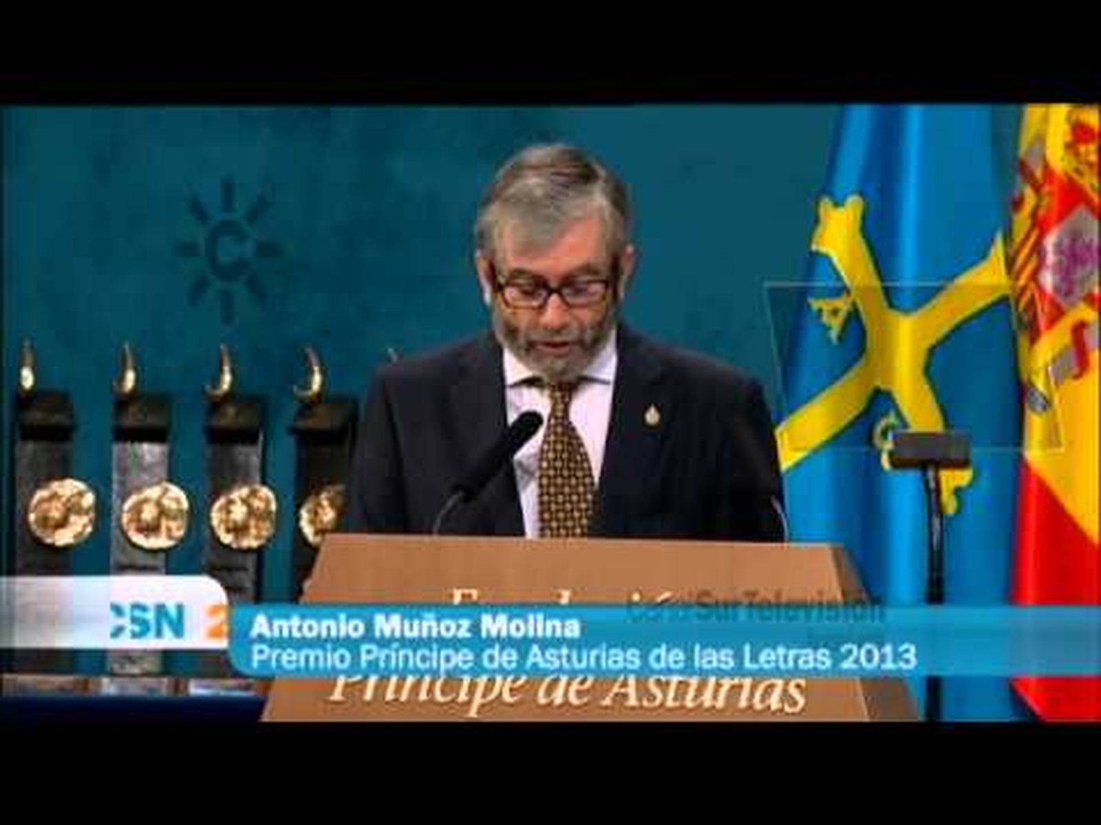 Antonio Muñoz Molina recoge el Premio Príncipe de Asturias 2013
