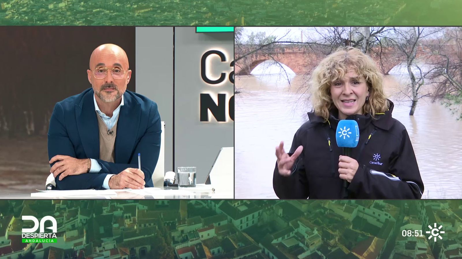 Nivel rojo del Guadalquivir en Jaén sin afectar a la población