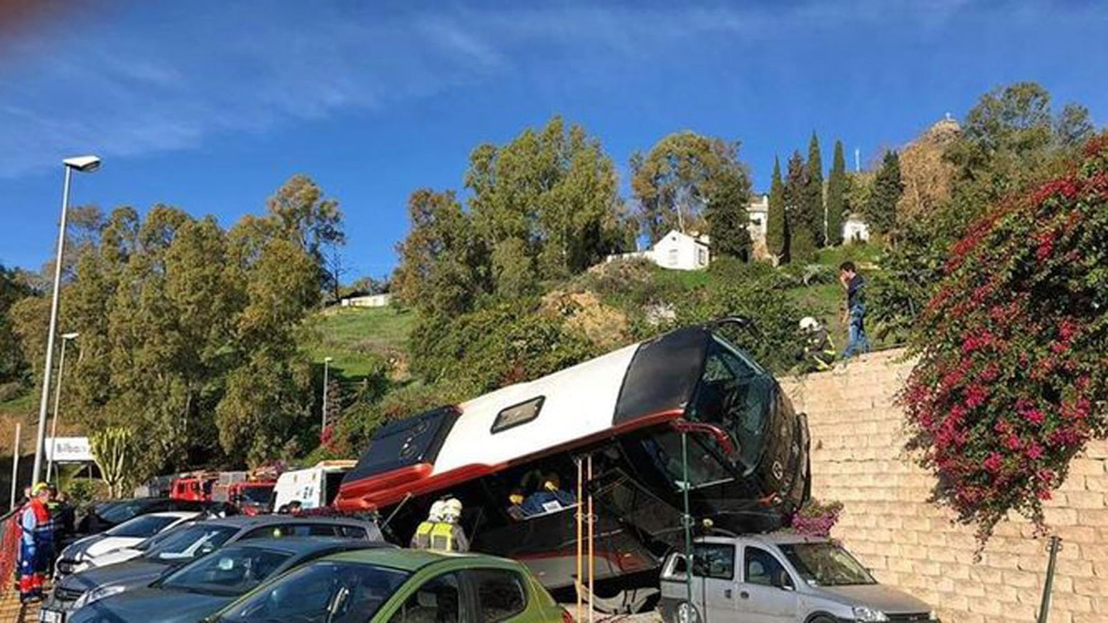 Vuelco autobús Álora 1024