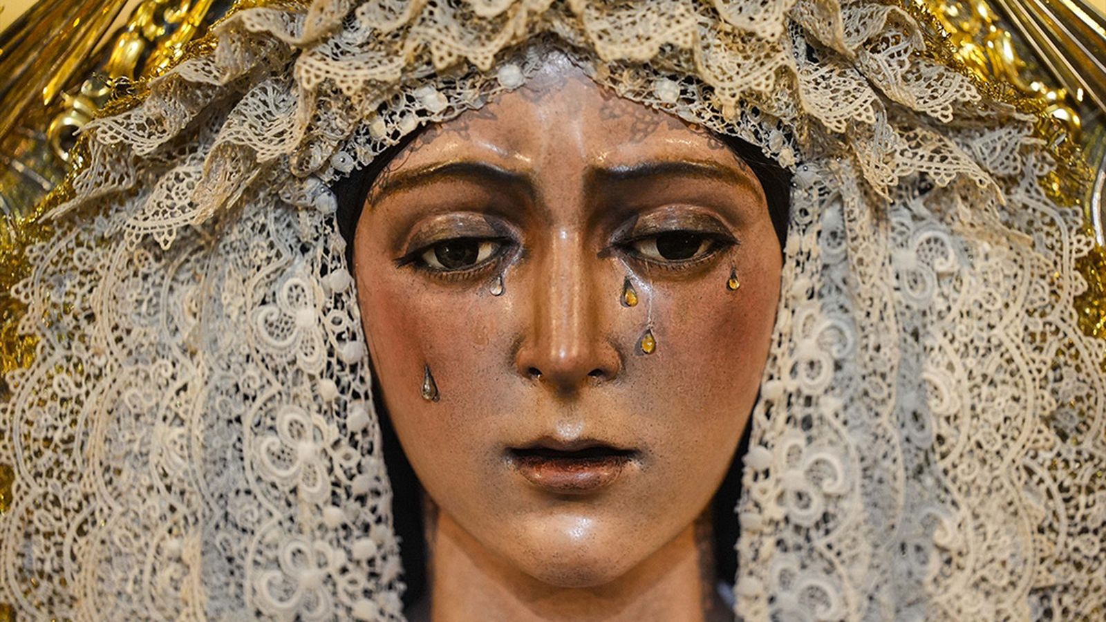 El rostro restaurado de la La Macarena