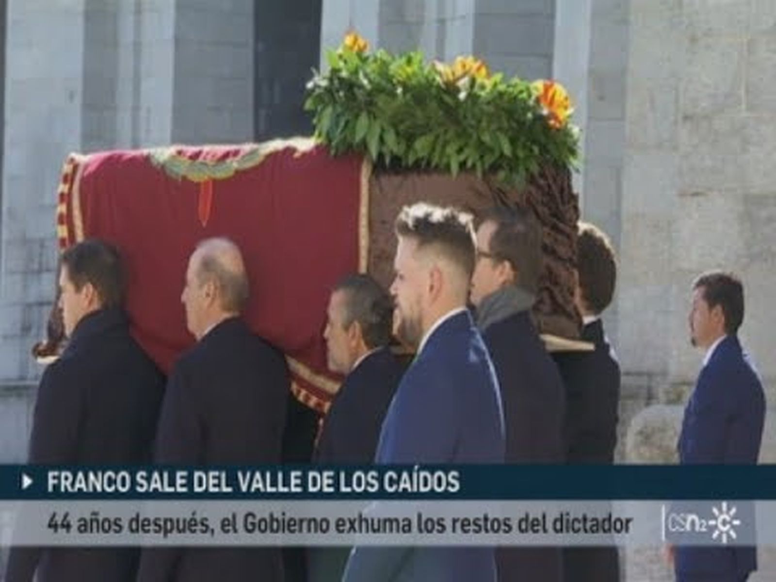 Exhumación de Franco del Valle de los Caidos