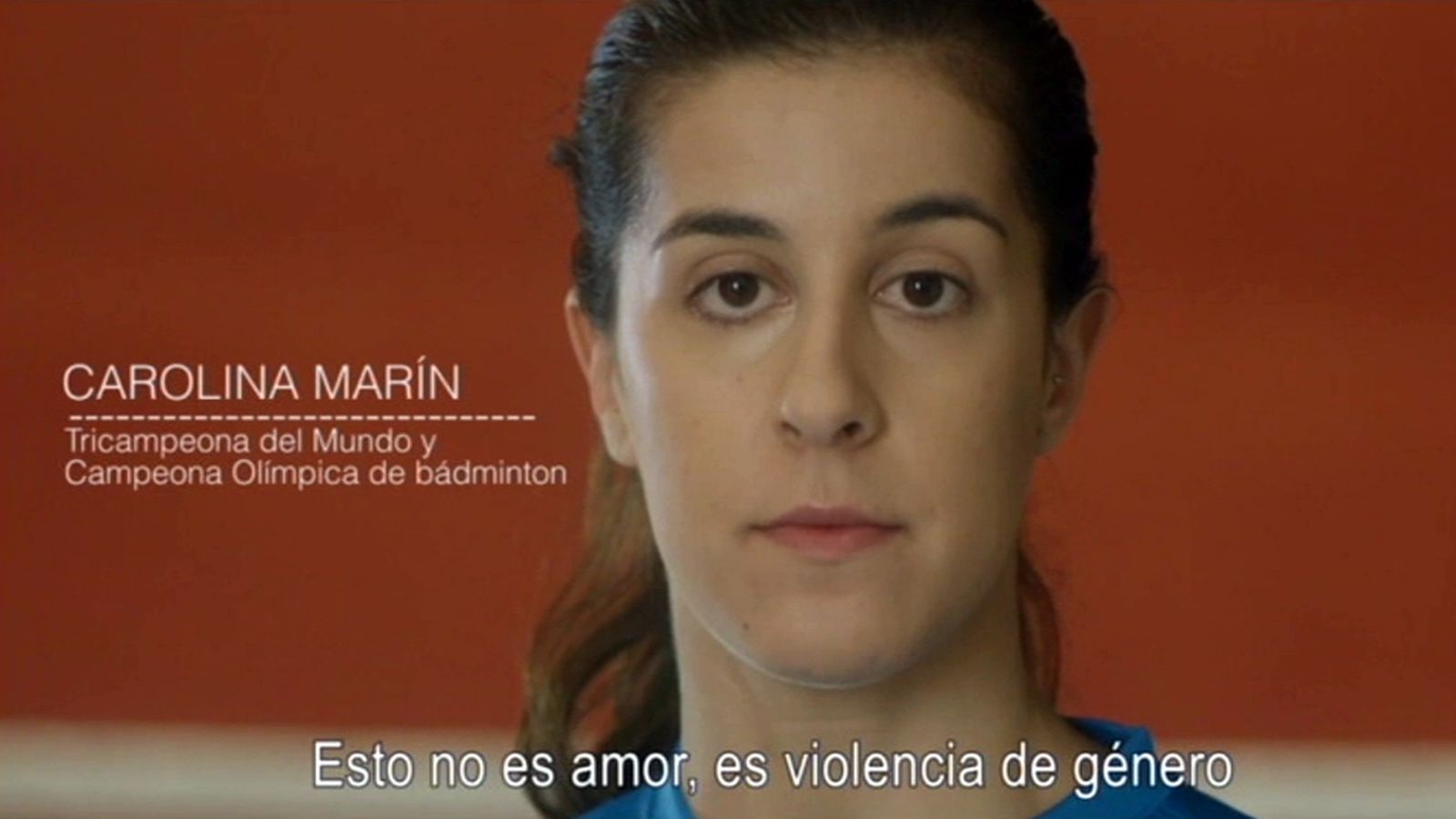 Carolina Marín en la campaña contra el acoso
