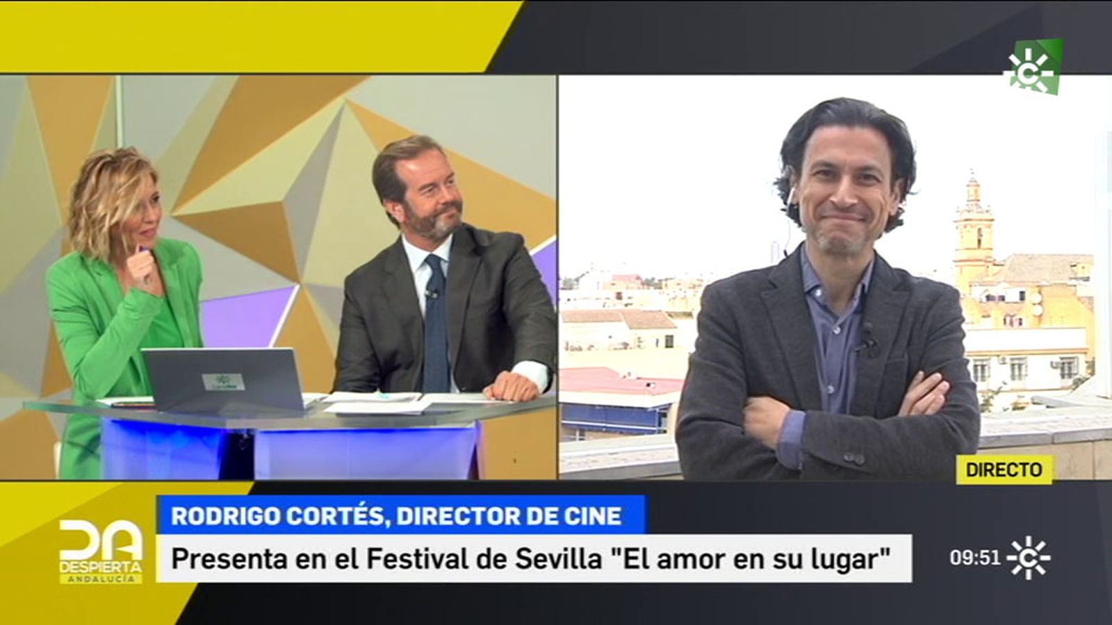 Entrevista a Rodrigo Cortés en Despierta Andalucía, Festival de Cine de Sevilla