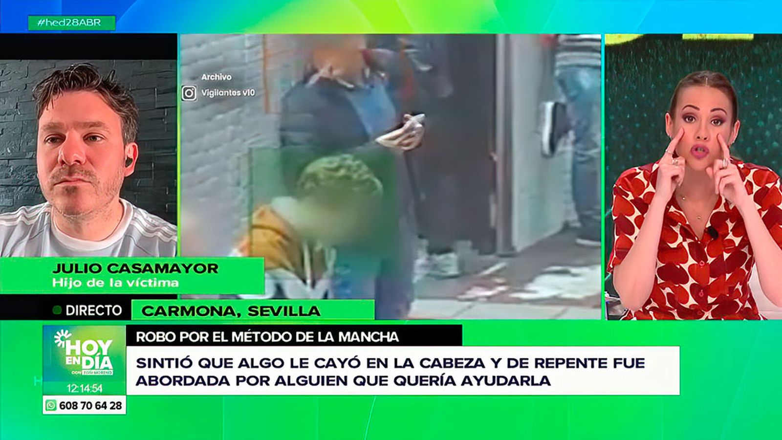 El timo de la mancha que sufrió una abuela en Carmona