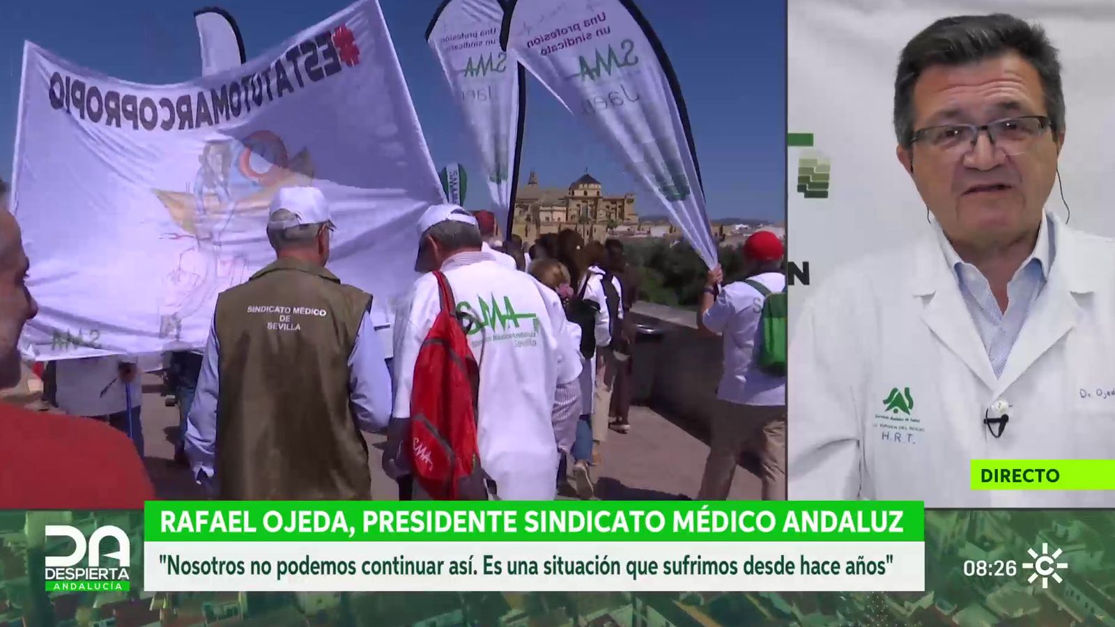 Rafael Ojeda, Sindicato Médico de Andalucía