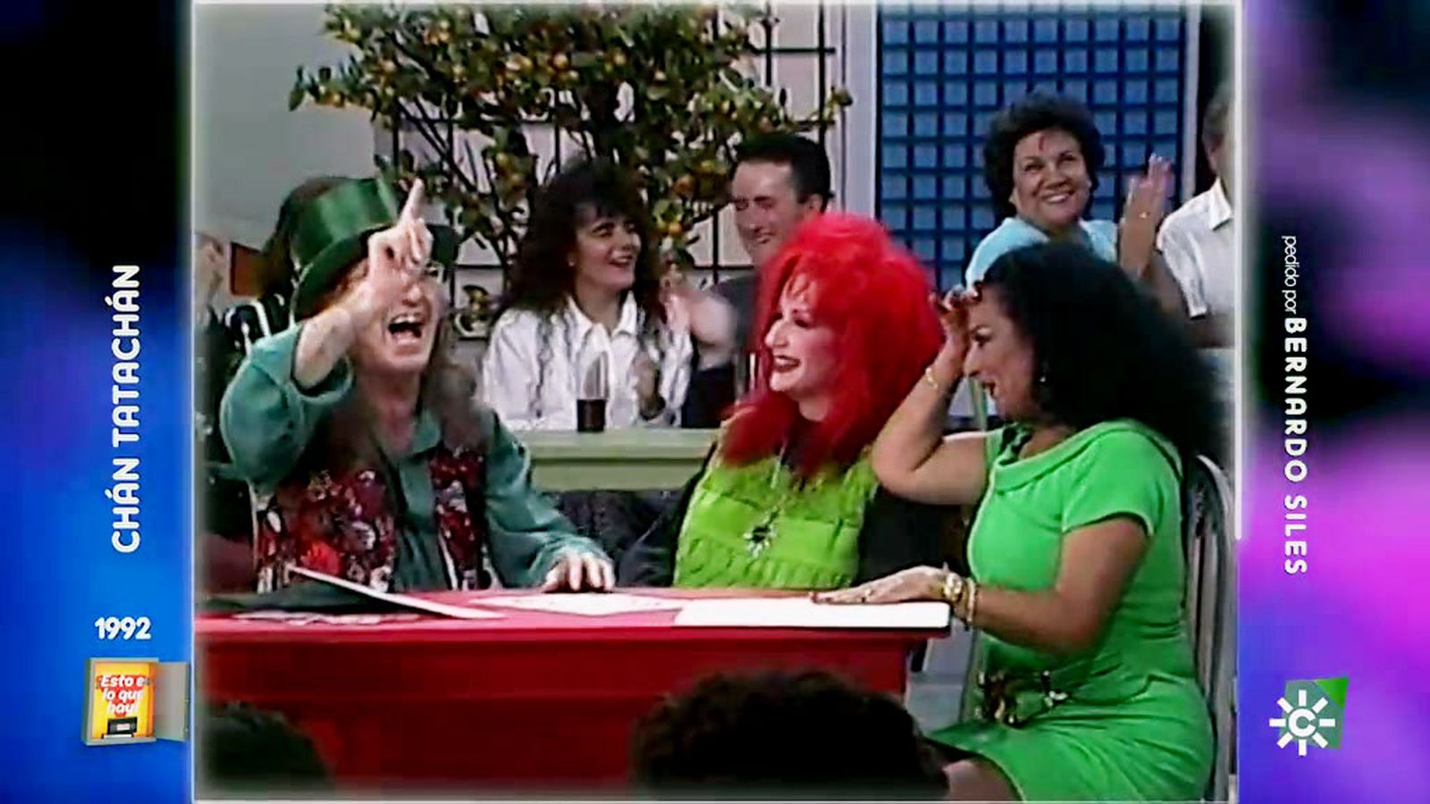 Lola Flores ojiplática con el truco de magia de Juan Tamariz