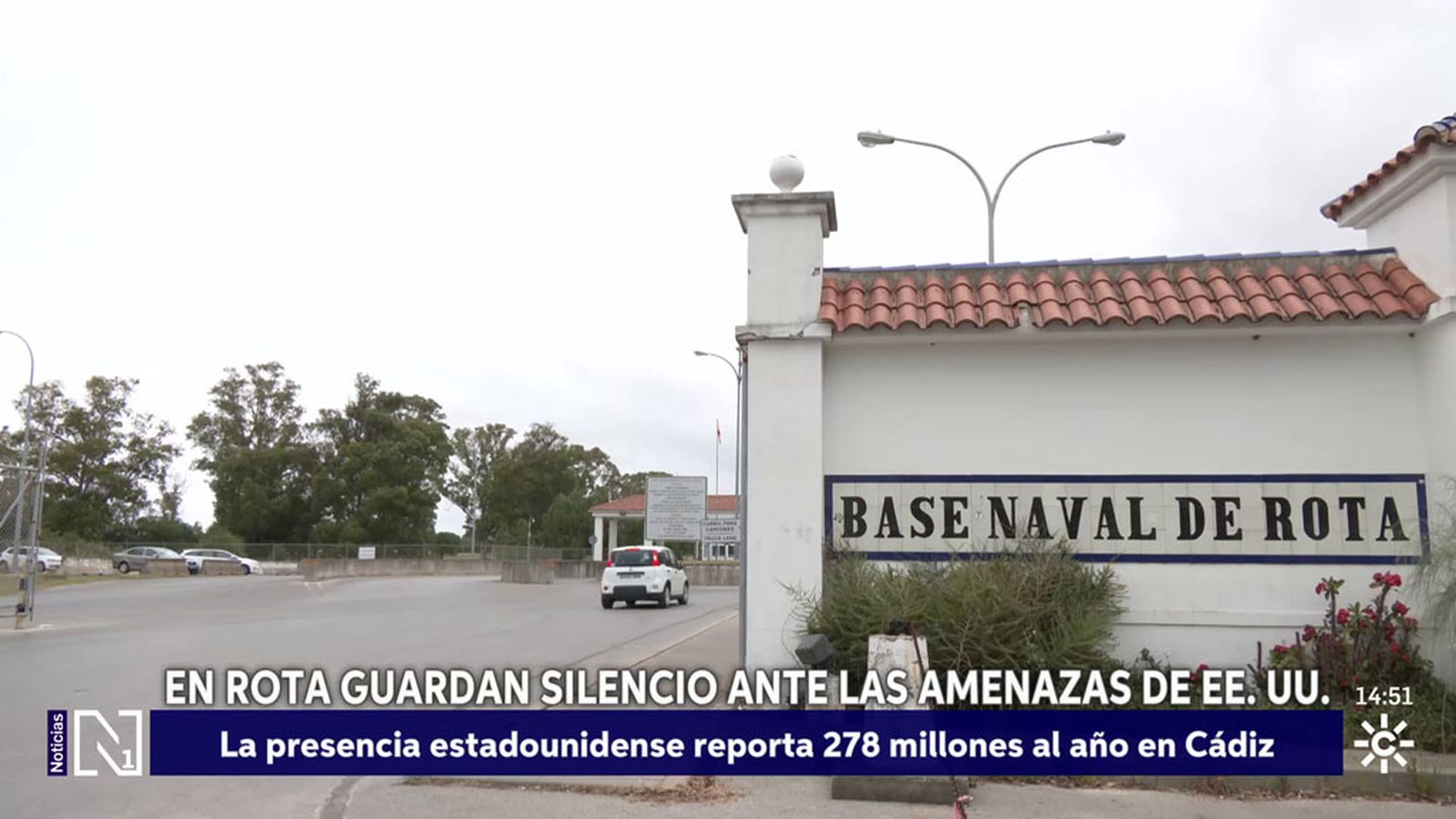 En Rota guardan silencio ante las amenazas de Estados Unidos