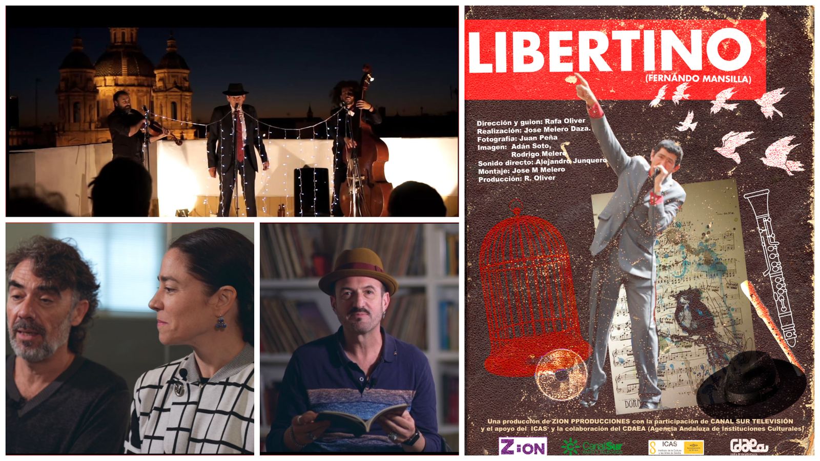 Libertino documental collage