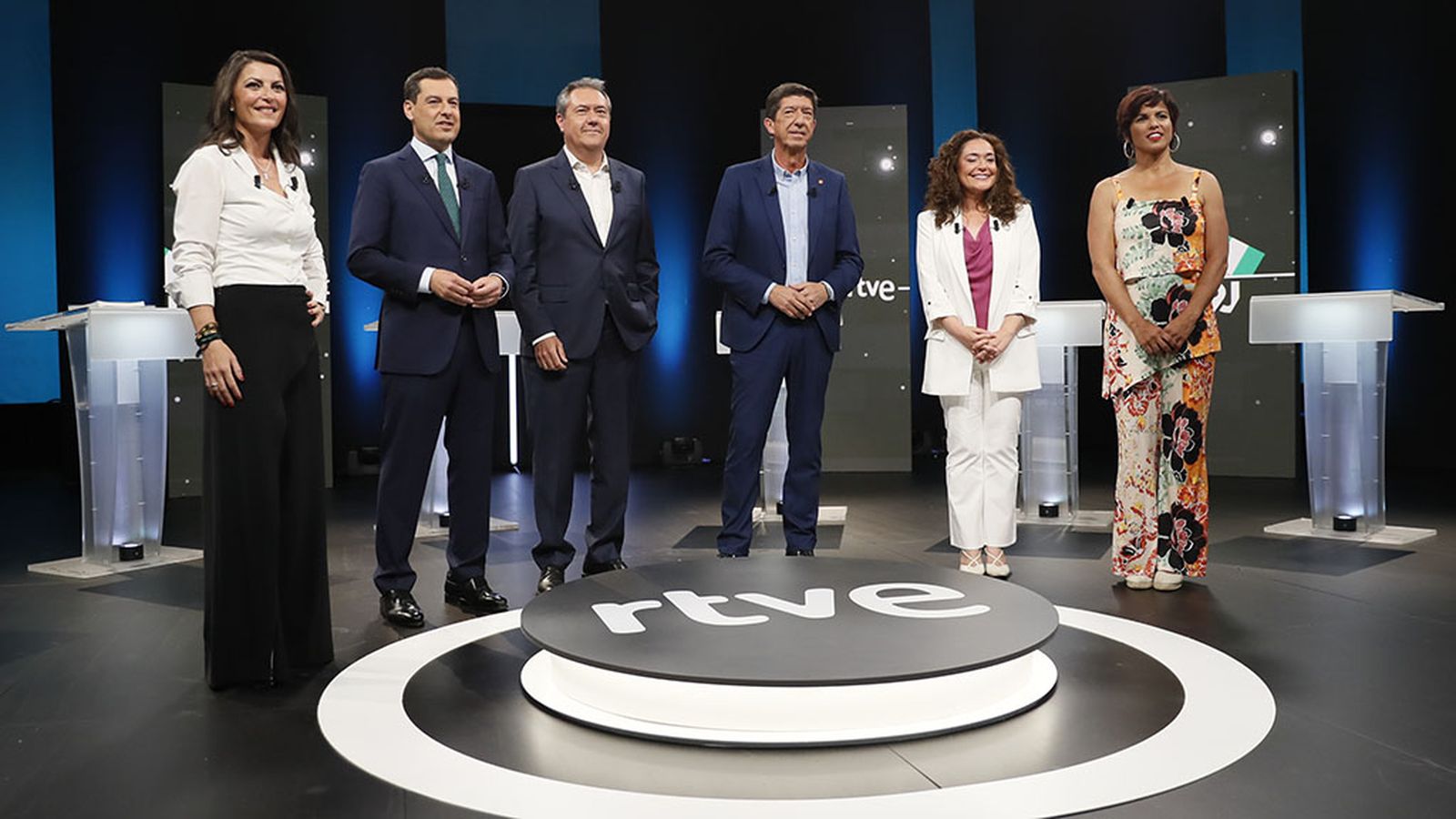 Primer debate de los seis candidatos del 19J