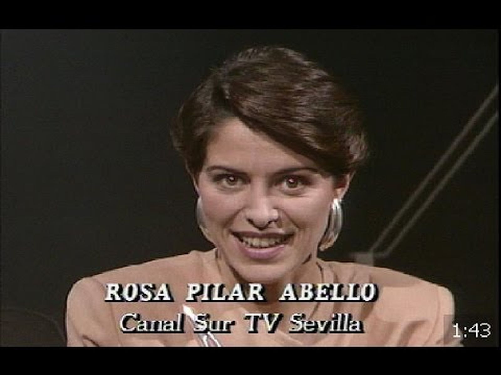 Inauguración de Canal Sur. Rosa Pilar Abelló y los Deportes