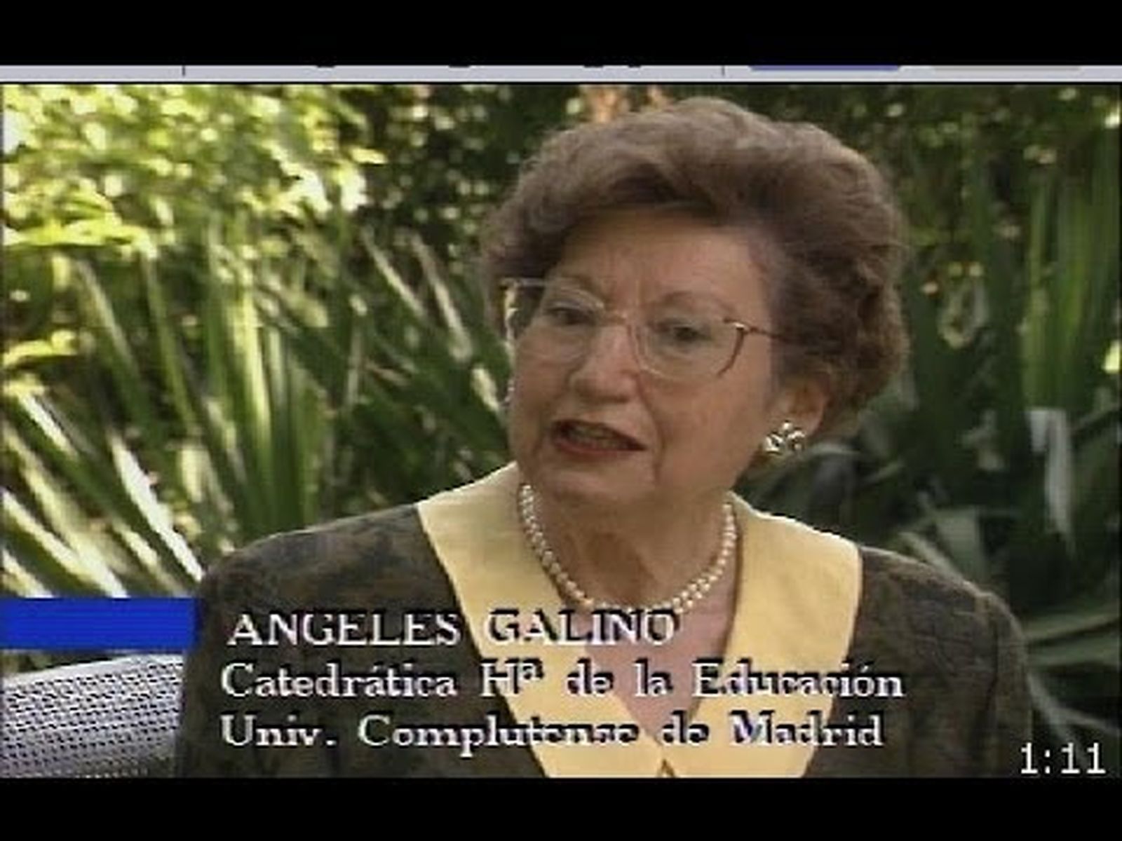 Ángeles Galino, primera catedrática de universidad por oposición en España