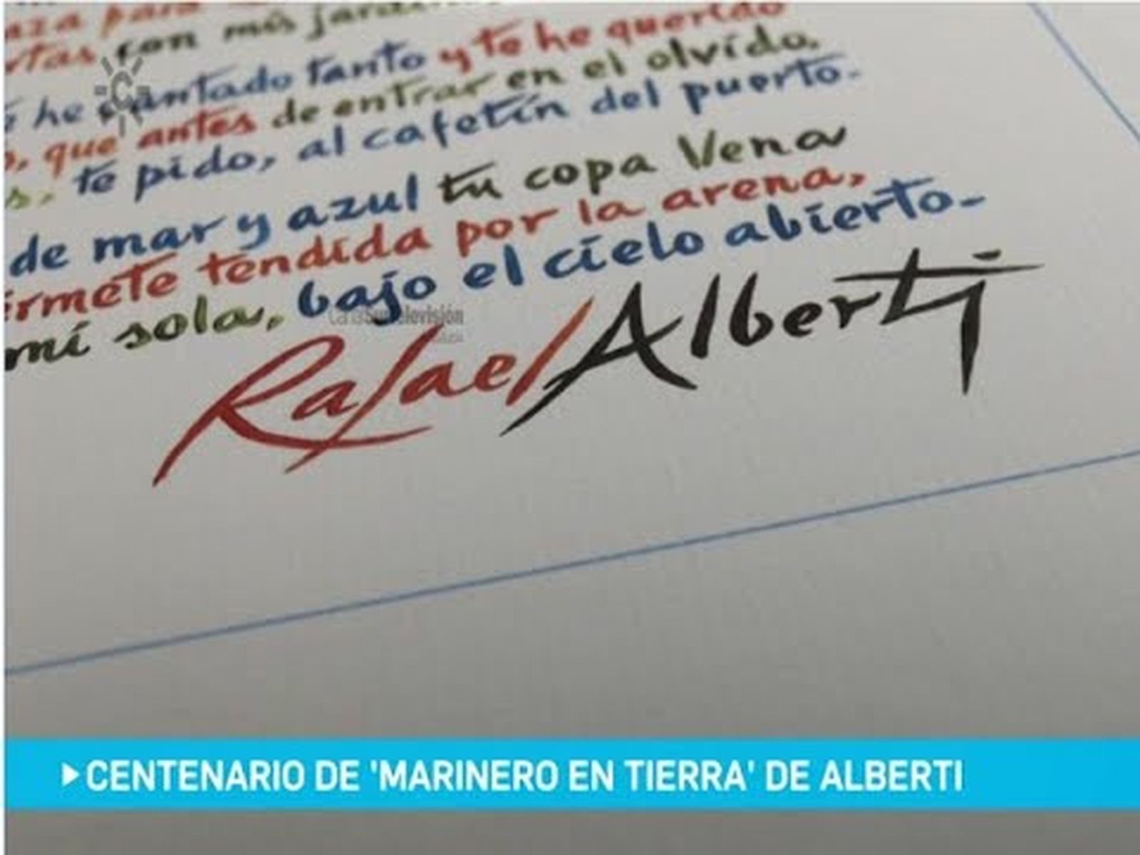 Centenario de "Marinero en tierra", poemario de Alberti
