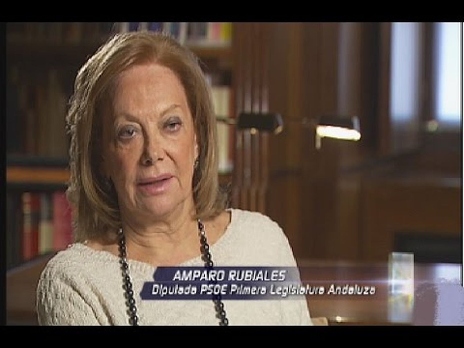 Amparo Rubiales,  diputada en 1982 en el Parlamento de Andalucía