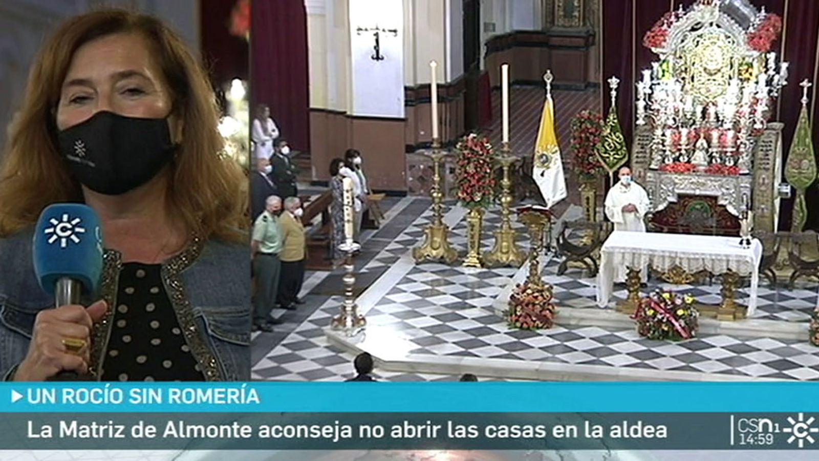 Misa de romeros sin peregrinación a la Aldea