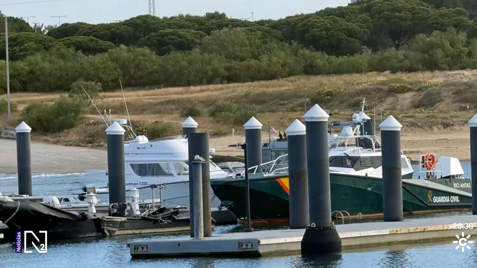 Comienza la inspección de las dos patrulleras implicadas en el siniestro de Huelva
