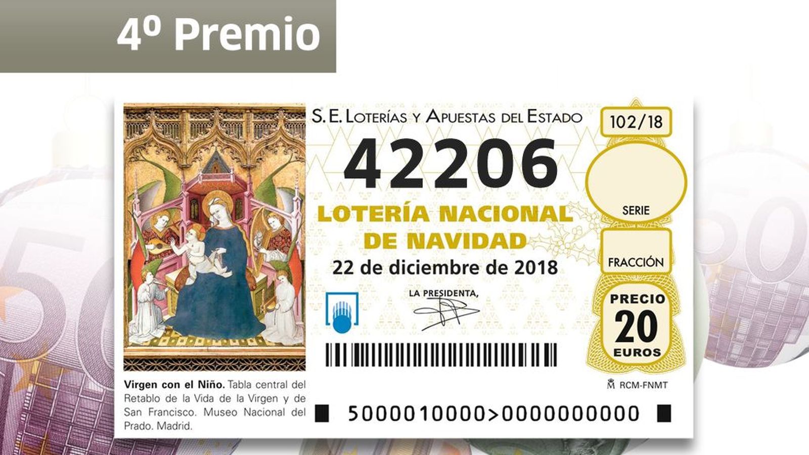 Cuarto premio 42206