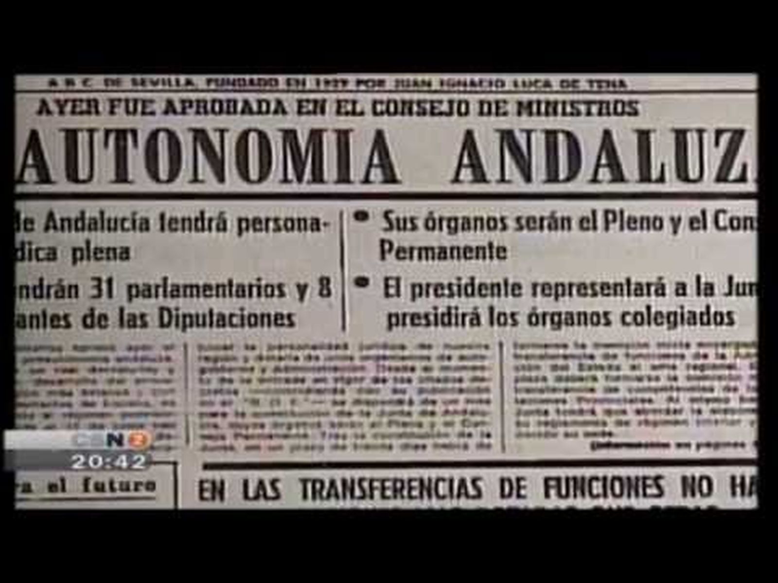 Aniversario de la Junta Preautonómica de Andalucía (1978 - 2008)