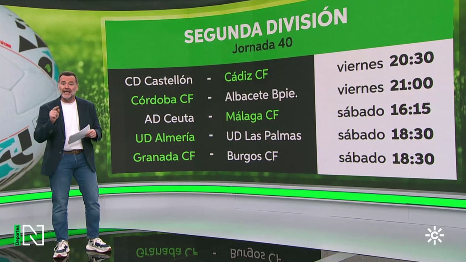 tapa horario Segunda