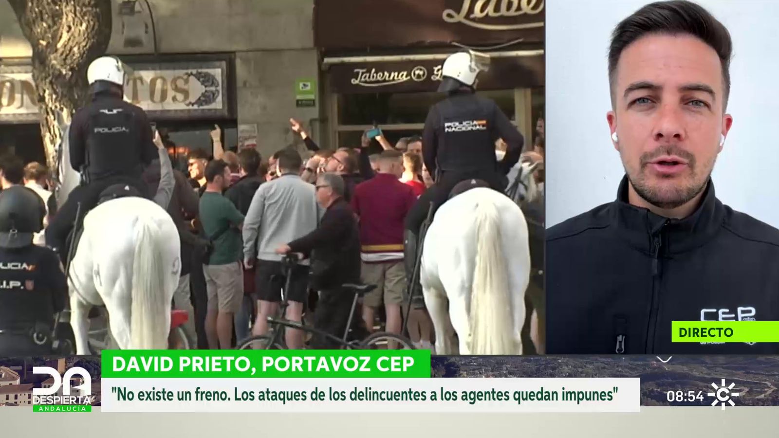 David Prieto, portavoz de CEP, sobre agresiones a policías