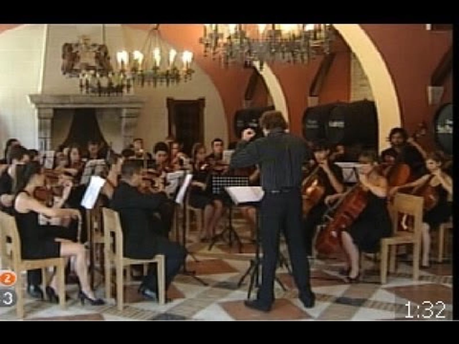 Joven Orquesta de Cámara de Jerez "Maestro Álvarez Beigbeder", ensayo conciertos París 2009