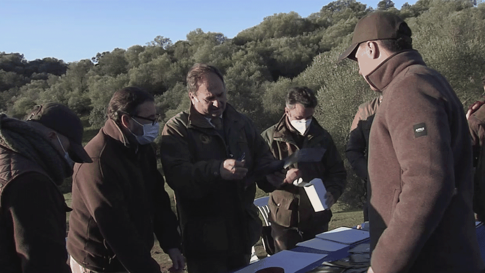 De montería en la falda de Sierra Morena
