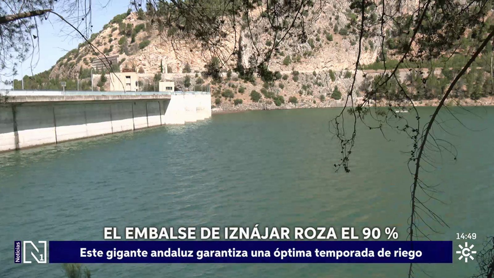 Iznájar, el mayor embalse de Andalucía, roza el 90 por ciento de su capacidad