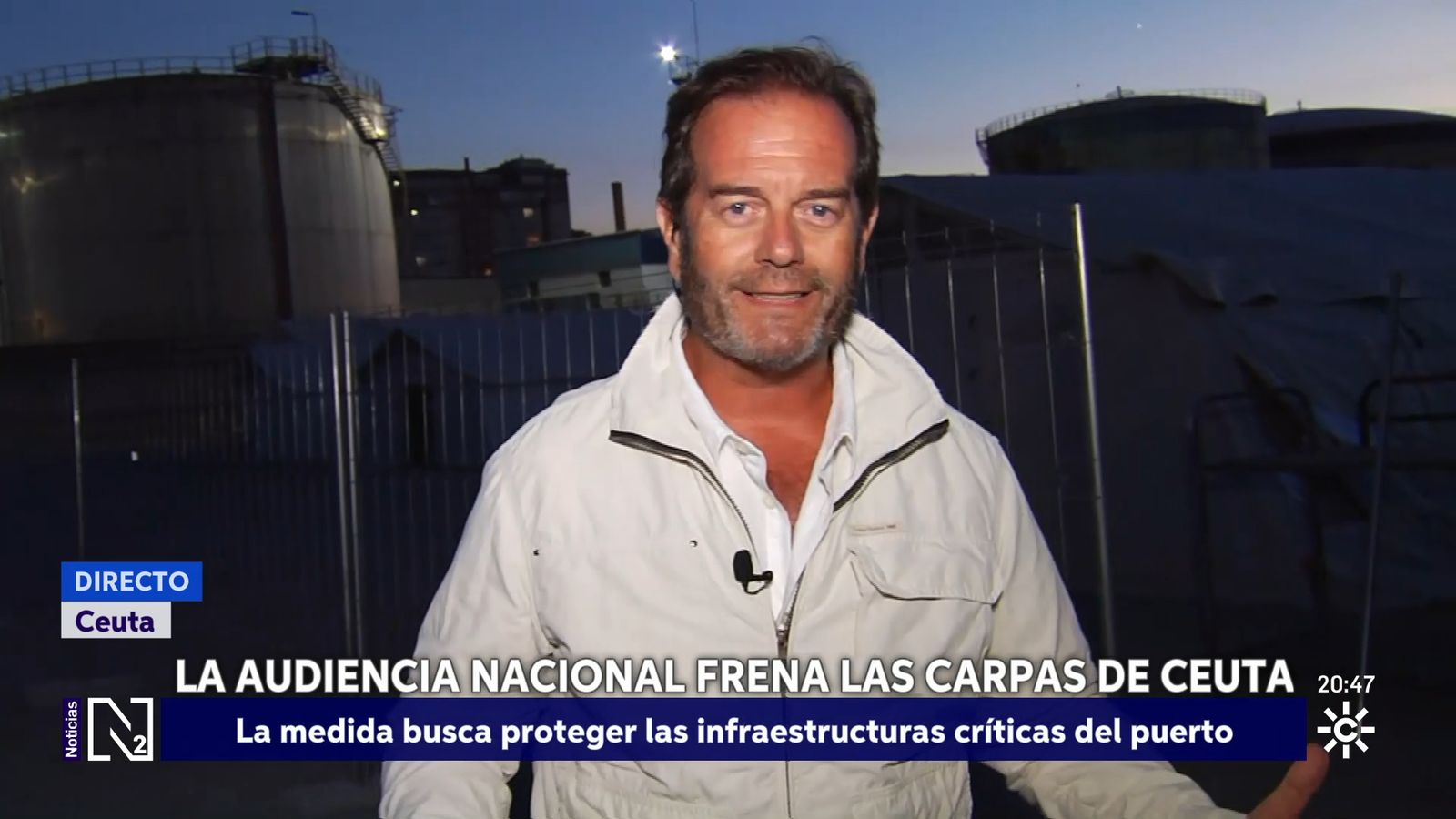 La Audiencia paraliza el campamento de migrantes del puerto de Ceuta