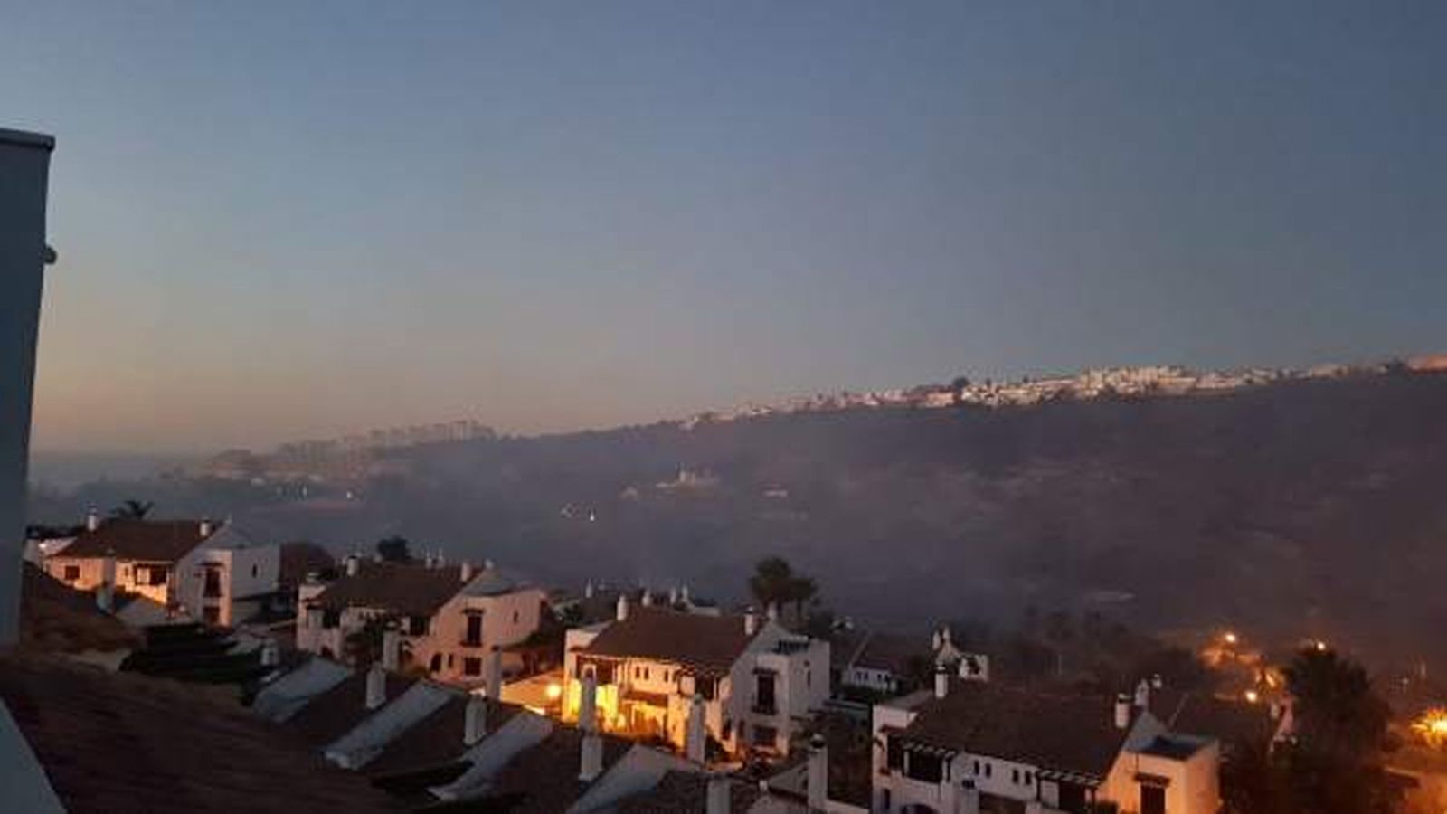 Incendio forestal declarado en Manilva (Málaga)