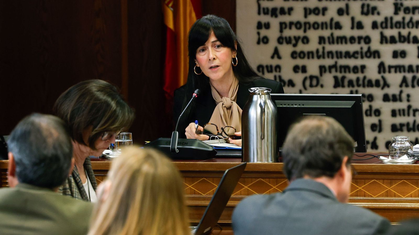 Belén Gualda, presidenta de la Sepi, en el Senado