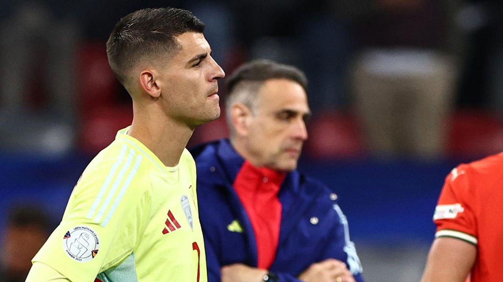 Morata en la final de la Liga de Naciones