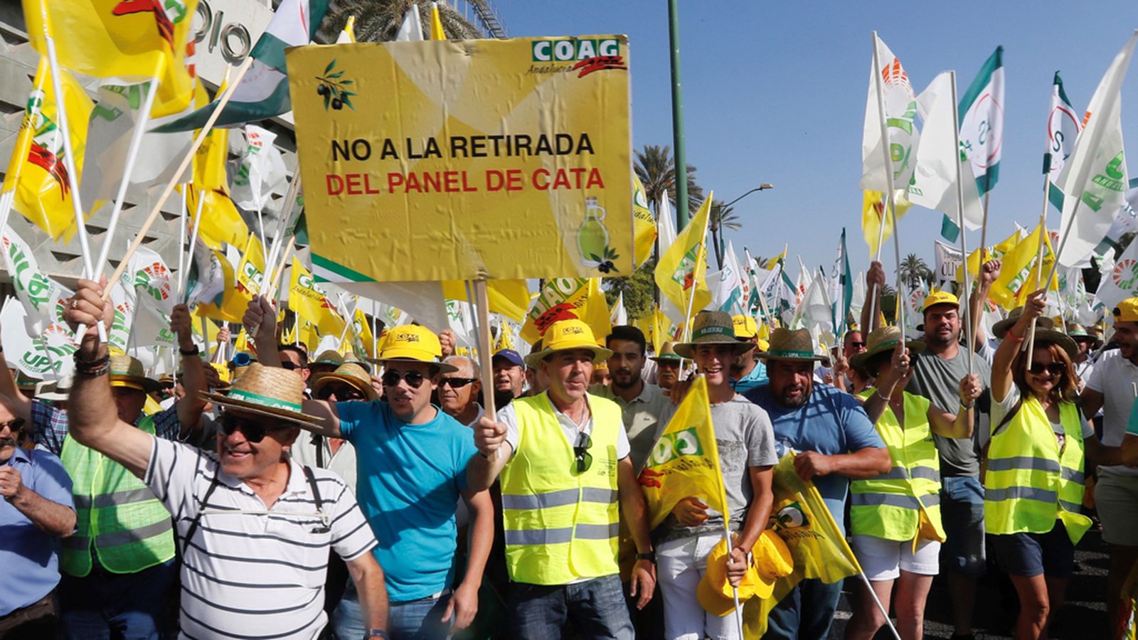 Olivareros manifestación Sevilla
