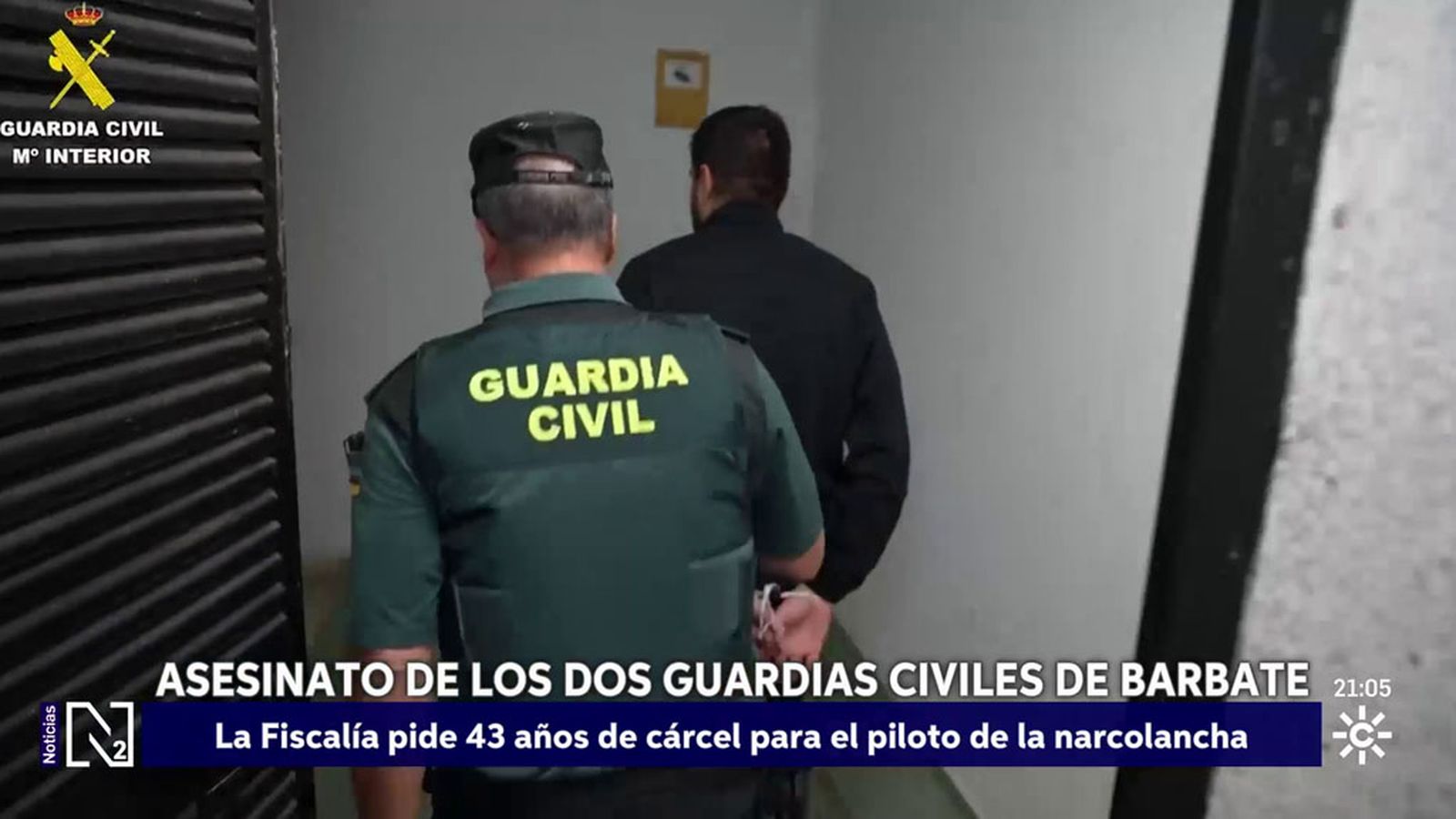La Fiscalía pide 43 años de cárcel para el piloto de la narcolancha.
