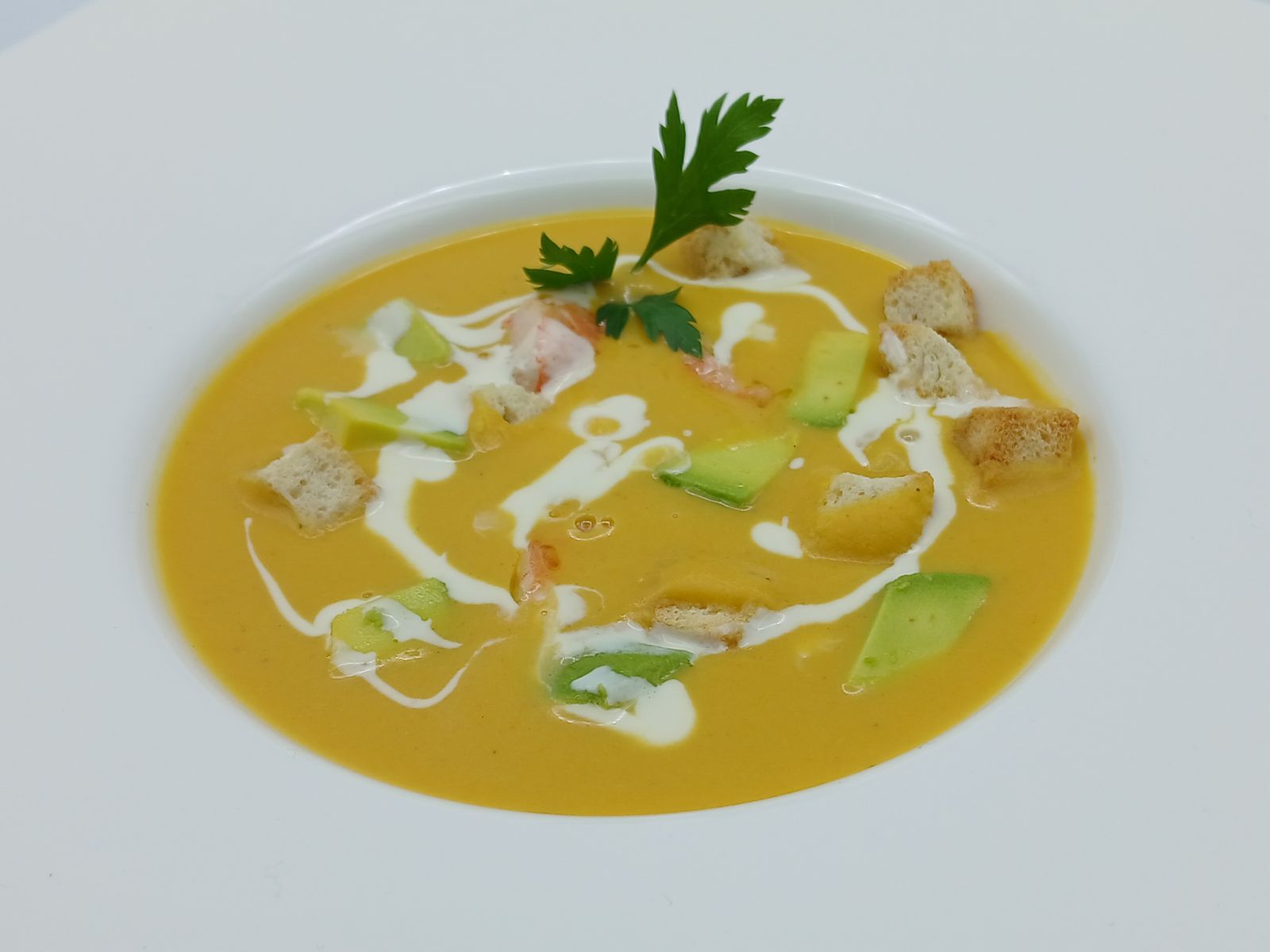 "Cómetelo", crema fría de calabaza