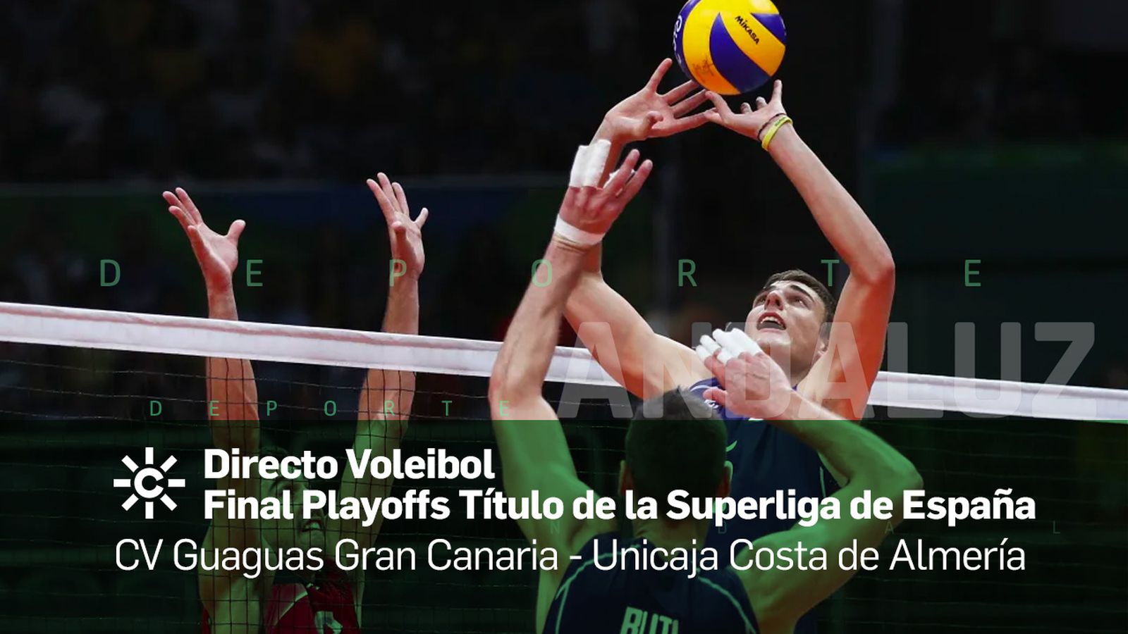 Directo Tapa Voleibol Final Playoff Superliga España  Club Voleibol Guaguas Unicaja Costa de Almería 1280x720
