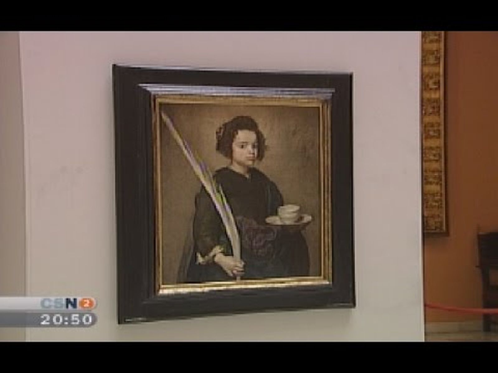 El cuadro "Santa Rufina" de Velázquez  en Sevilla (2007)