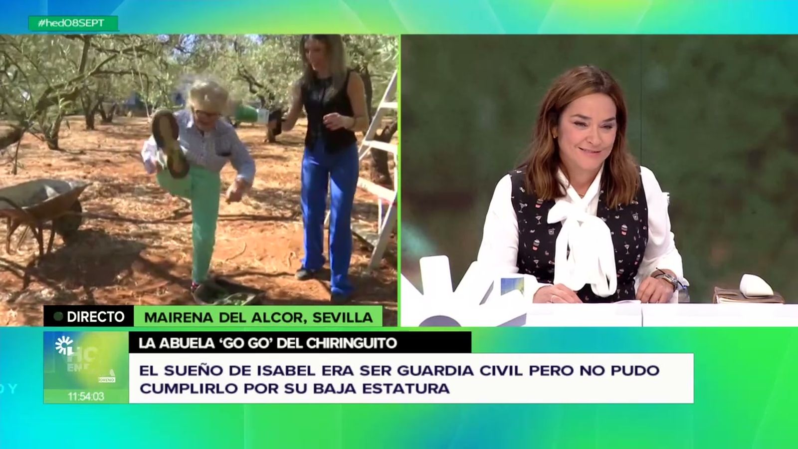 El ejemplo de Isabel, una septuagenaria que derrocha energía en el campo como en el baile