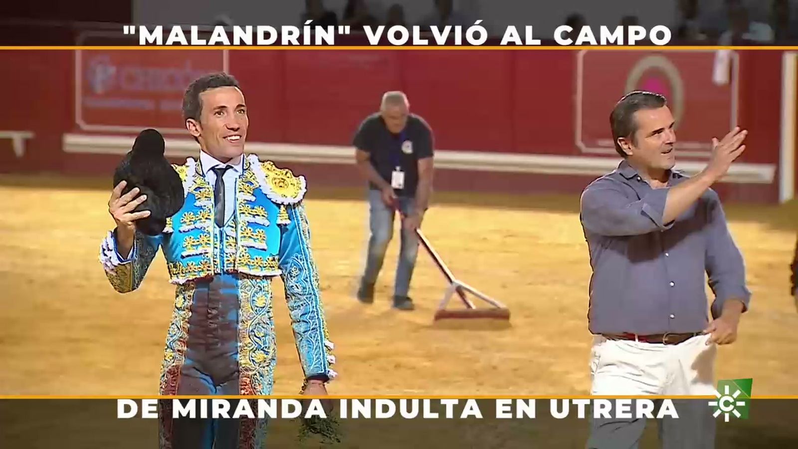 David de Miranda indulta a un toro de la ganadería de Lagunajanda en Utrera