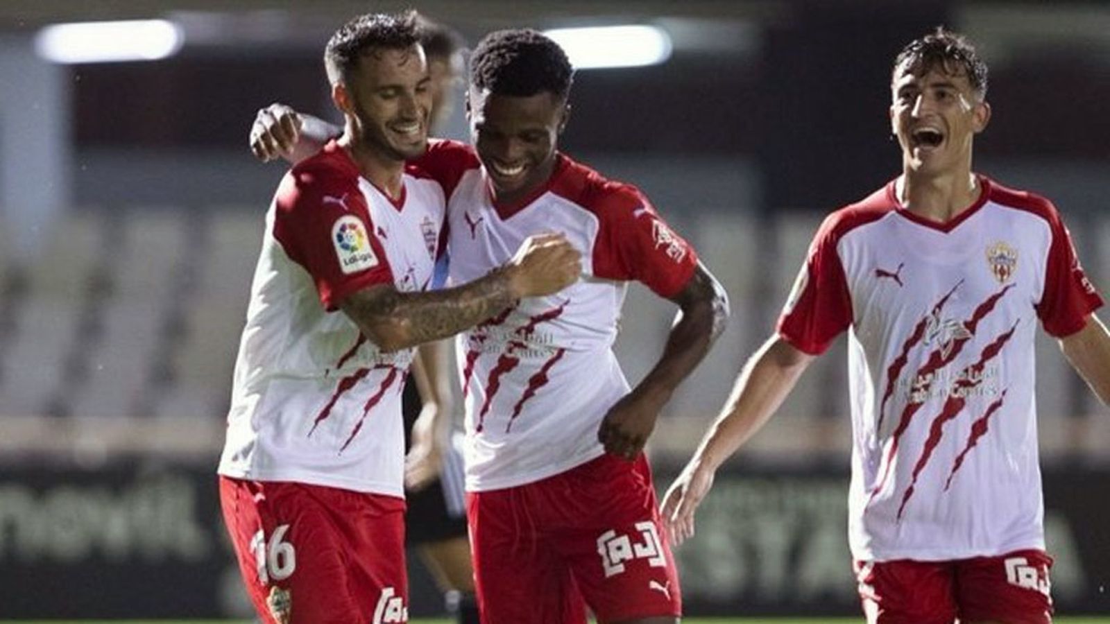 celebracion gol almeria