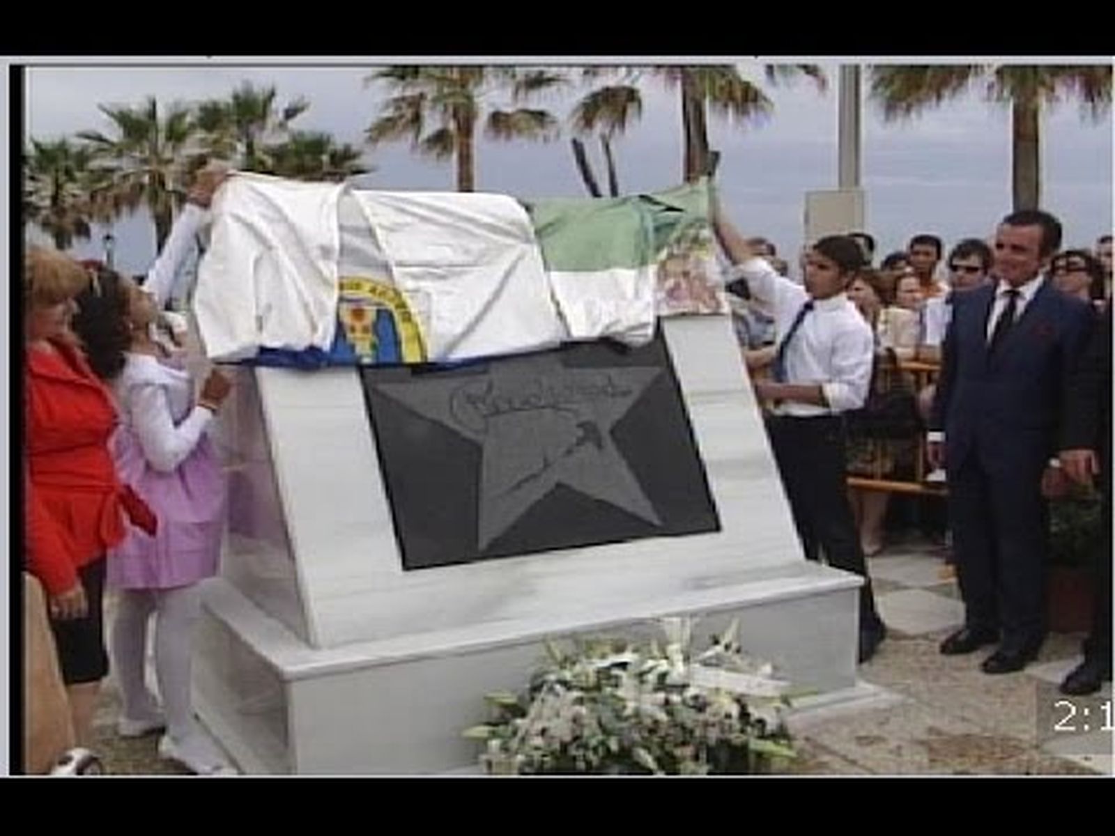 Estrella de Rocío Jurado en el paseo de Chipiona (2009)