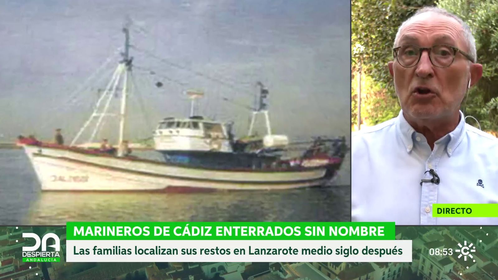 José Manuel Pose, hijo de un marinero desaparecido en el naufragio del Domenech de Varó