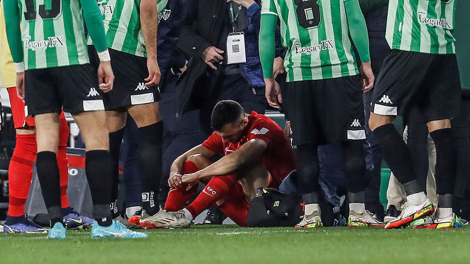 Jordán, jugador agredido del Sevilla