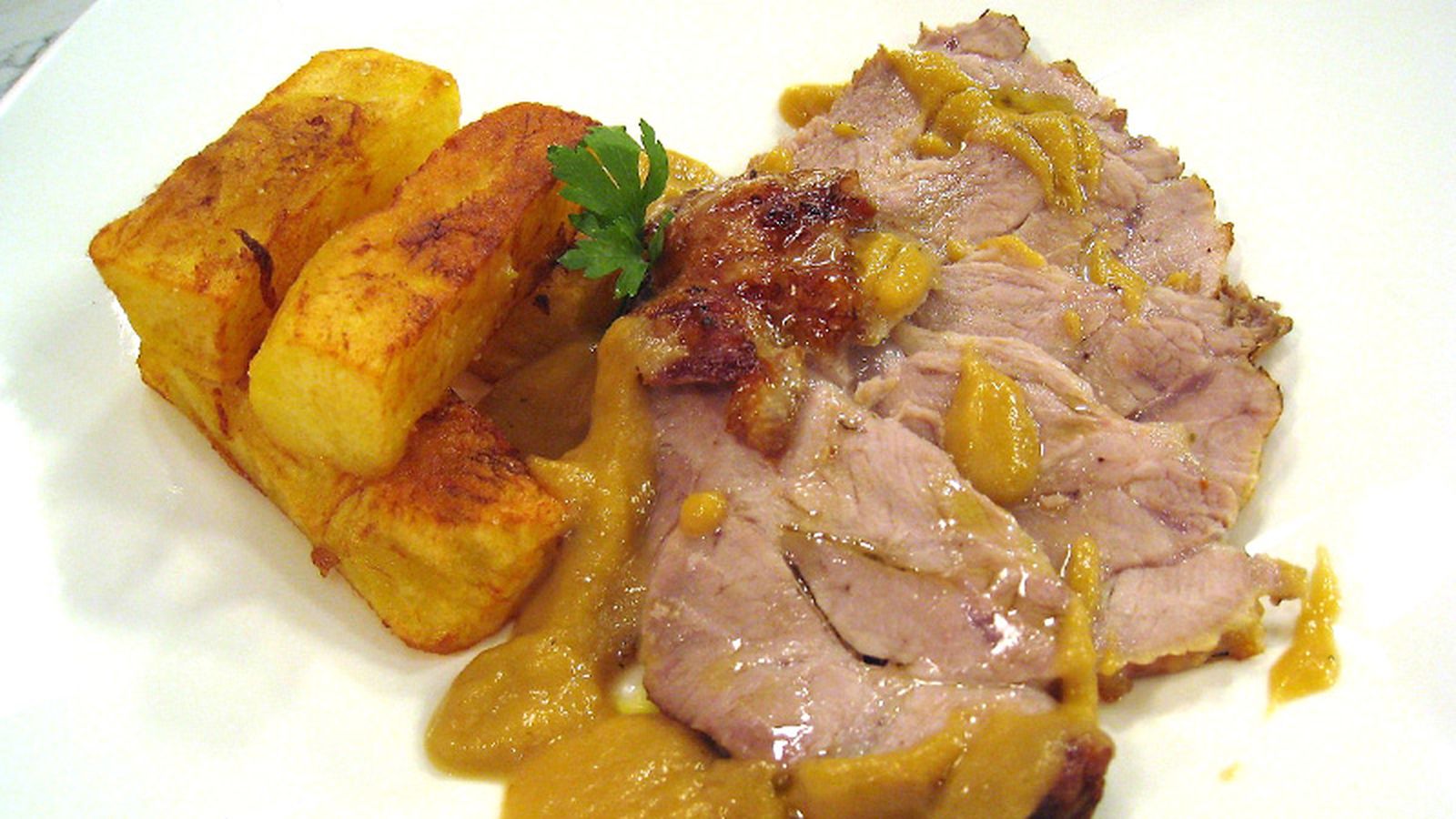 Cómetelo Cabeza de lomo braseada con manzana 800x450